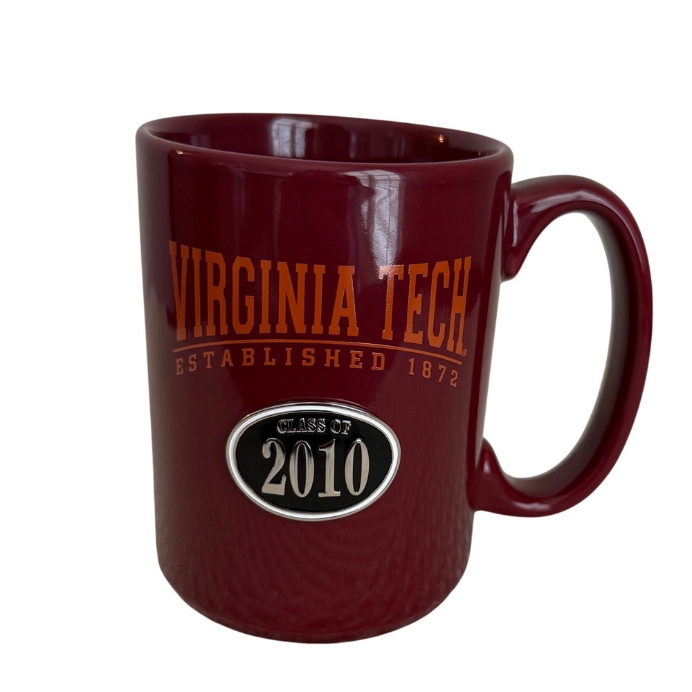 Virginia Tech Hokies Mug Class of 2010 Maroon Coffee Cup‎ M Ware China